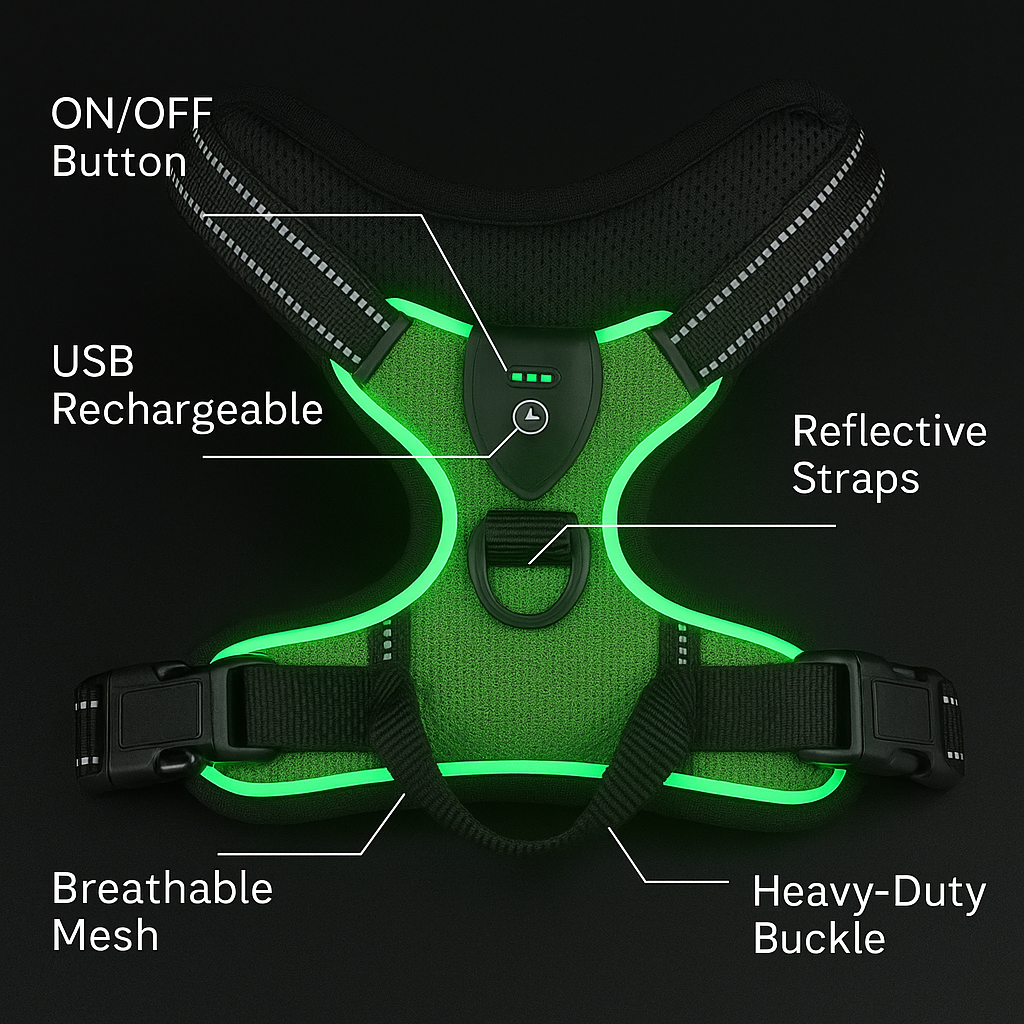 PawGuard LED Glow Harness